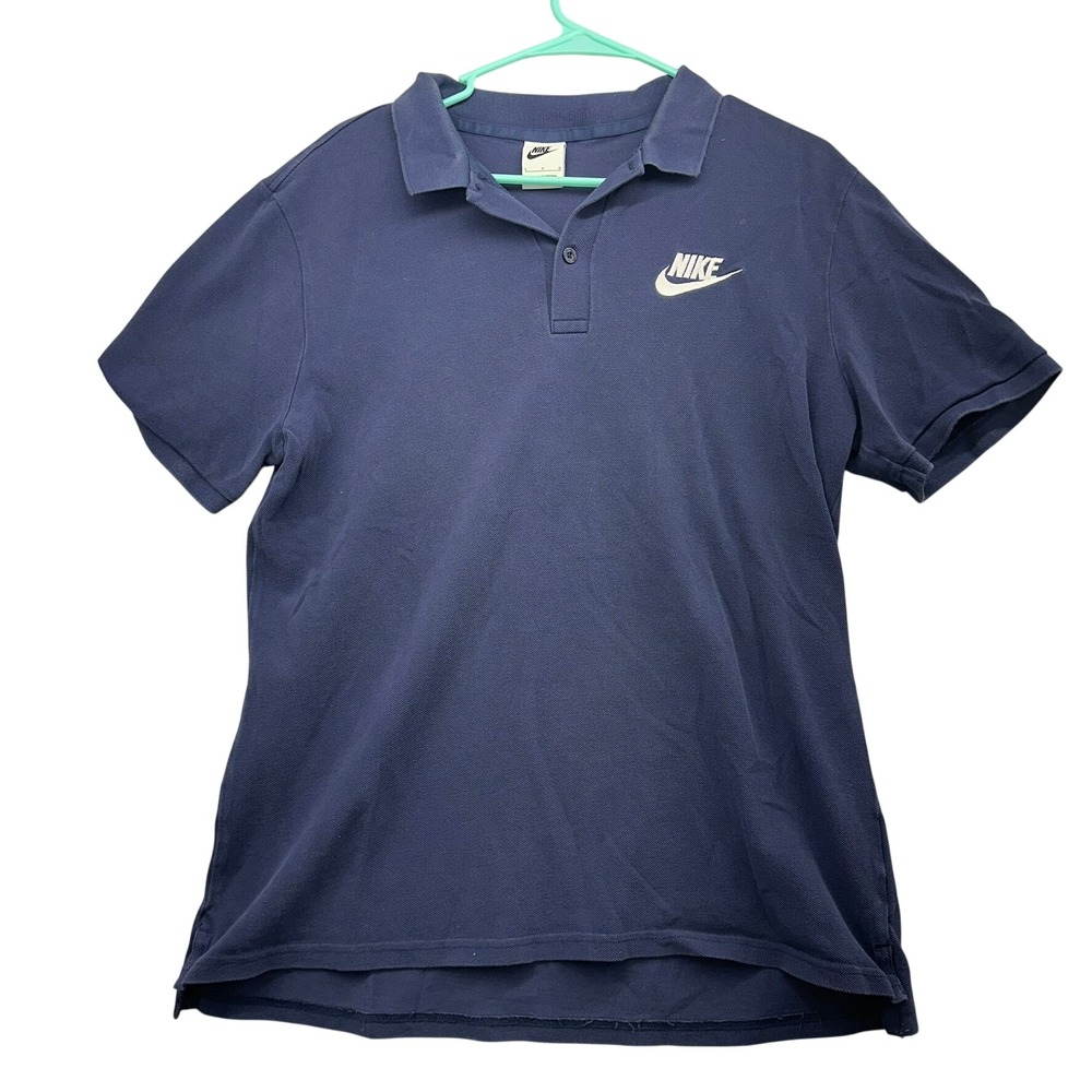 Nike mens dark blue golf polo